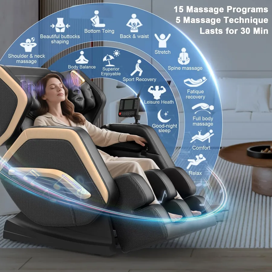Sillon de Masaje Cuerpo Completo 14 Rodillos