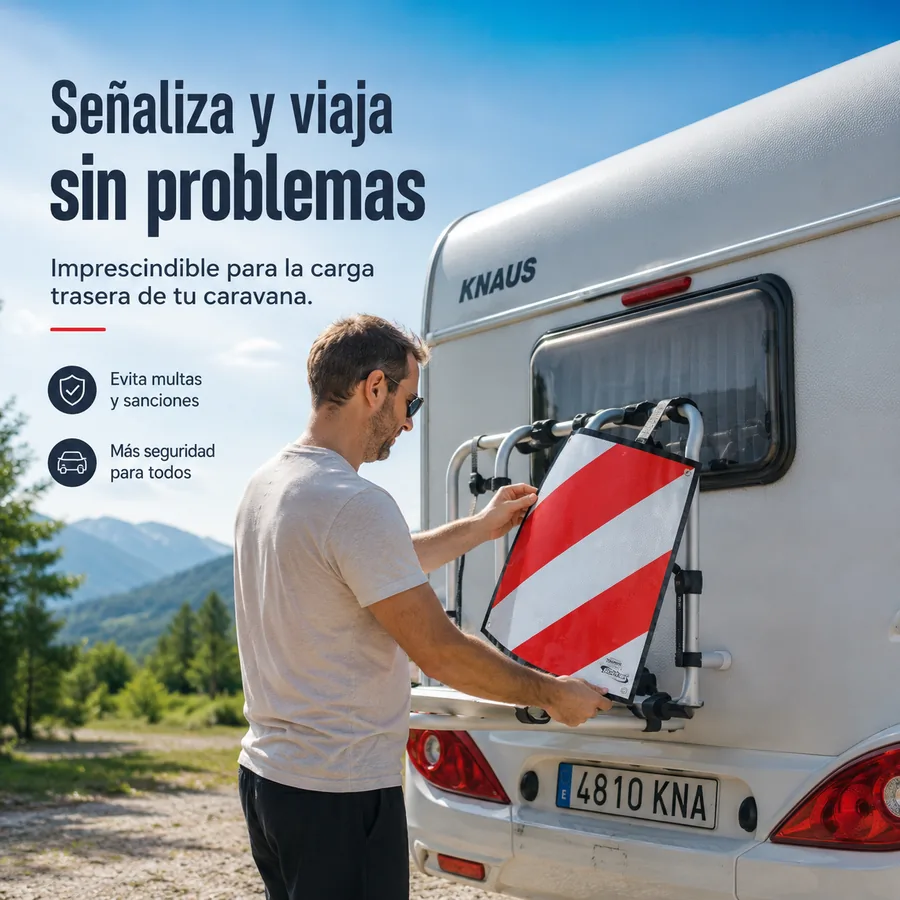 Bottari Placa V20 ABS de Carga Elevada Homologada 50x50
