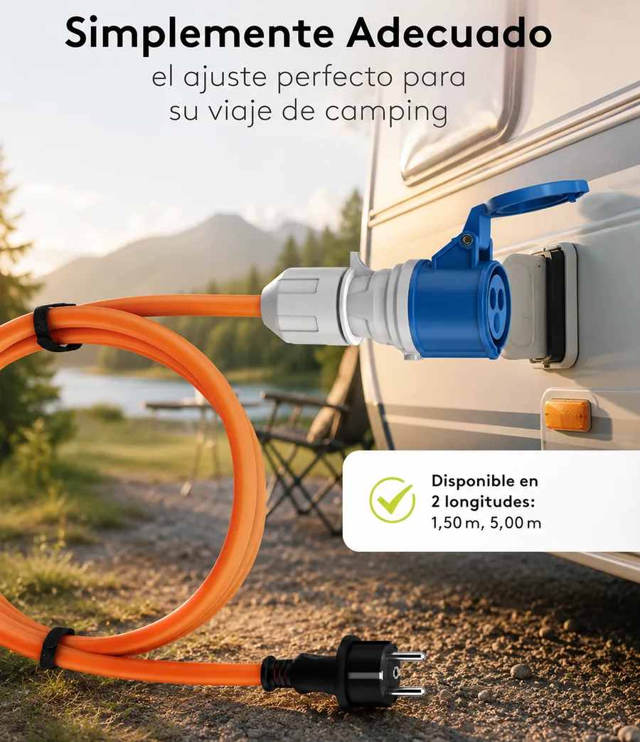 goobay Cable Adaptador CEE para Caravana 1.5m IP44