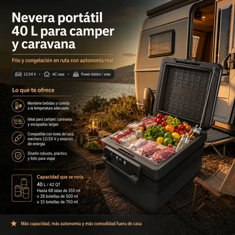 Alpicool NCF45 40L Nevera Portatil Electrica