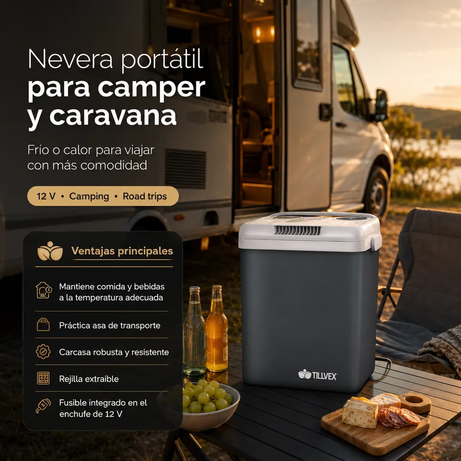tillvex Nevera Portatil Electrica 32 Litros