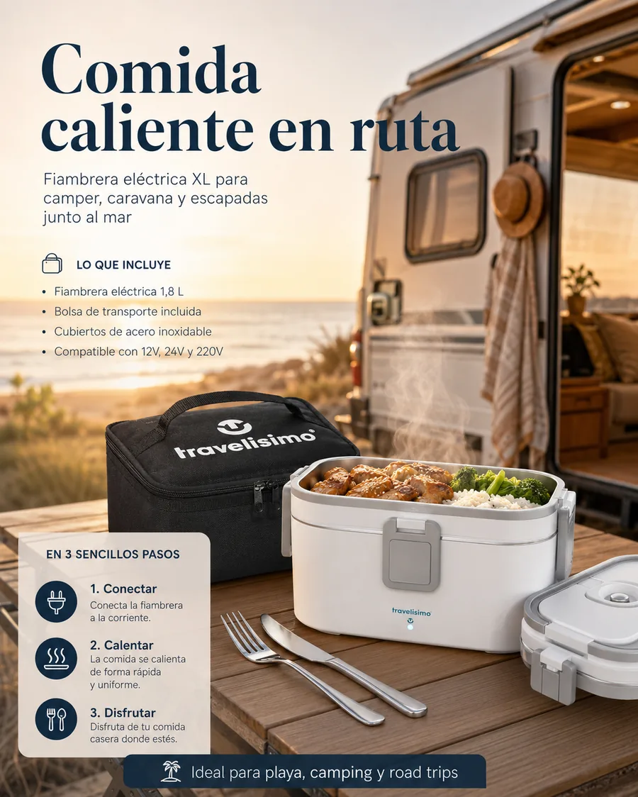 TRAVELISIMO Fiambrera Electrica Extra Grande 1.8L