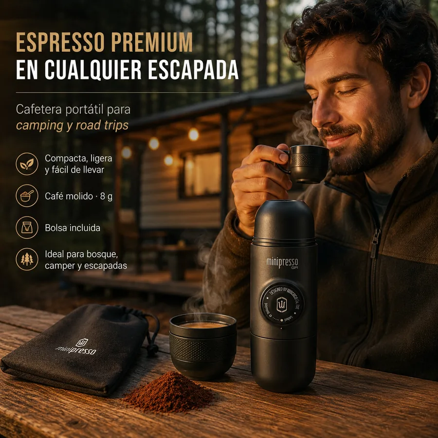 WACACO Minipresso GR Cafetera Espresso Portatil