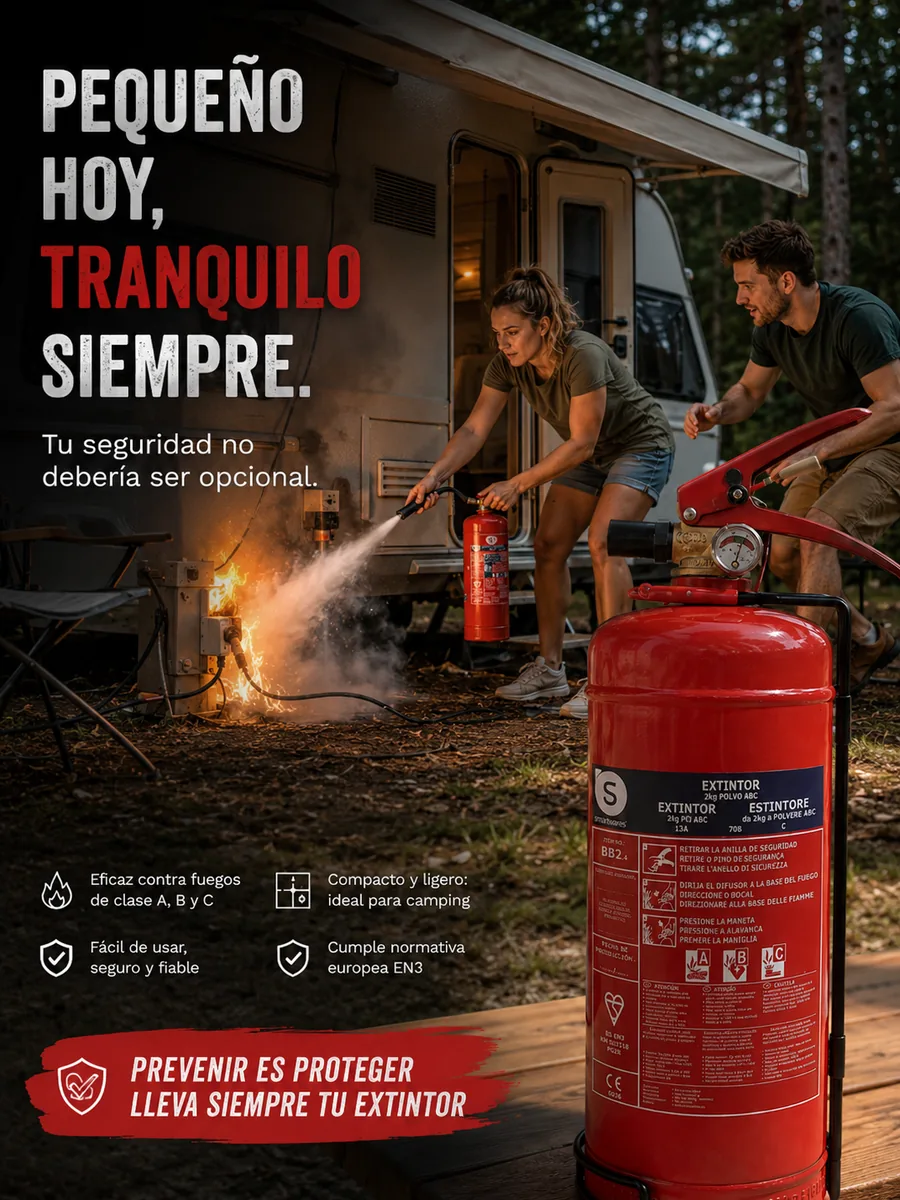 Smartwares Extintor de Polvo 2 kg ABC