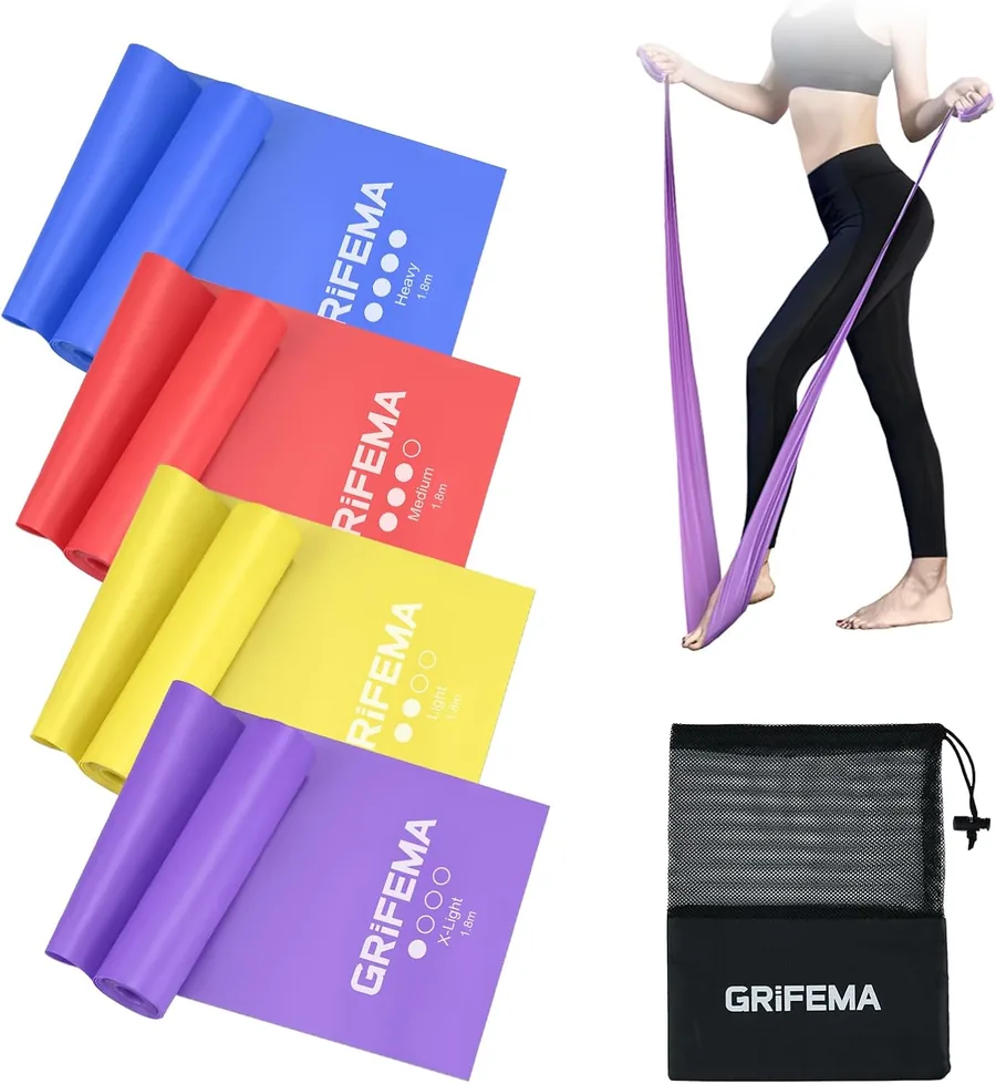 GRIFEMA GA5002 Bandas Elasticas Fitness Set de 4