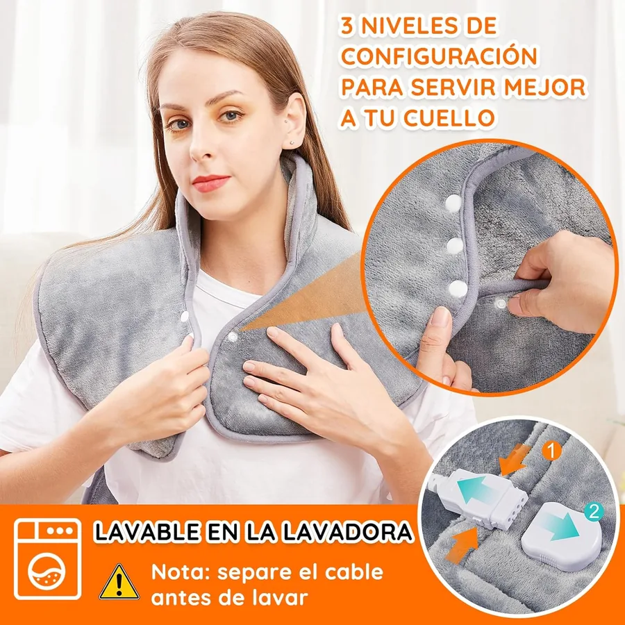 Almohadilla Termica para Espalda y Cuello 60x100 cm
