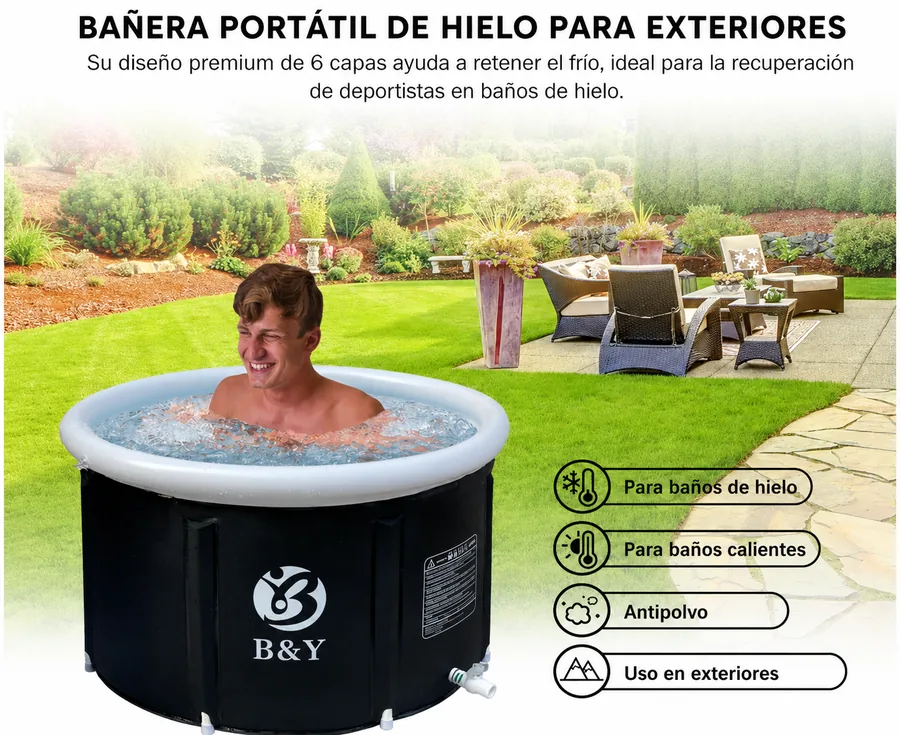 Banera de Hielo para Recuperacion de Atletas