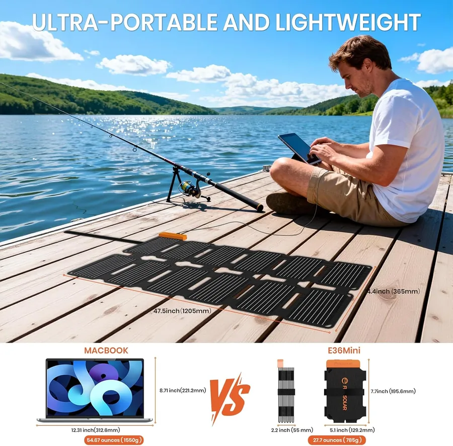 Flexsolar Mini Cargador Solar Plegable 36W