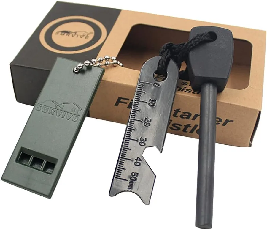 Pedernal Supervivencia Magnesio Kit 7 en 1