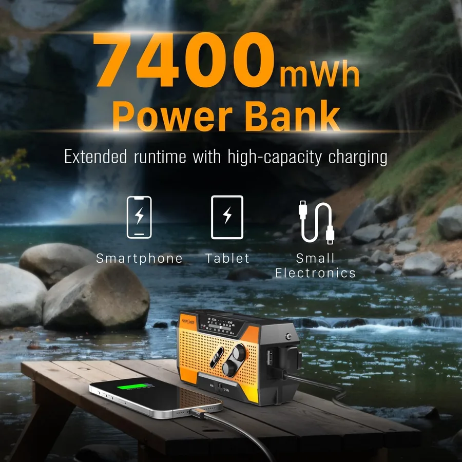 FosPower Radio Portatil de Emergencia A1