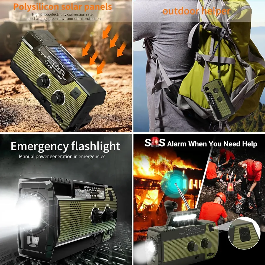 Radio Solar de Emergencia 4000mAh