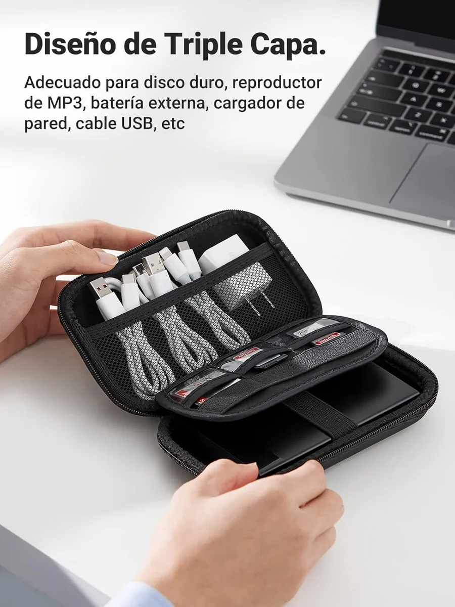 UGREEN Funda Disco Duro y Cables EVA