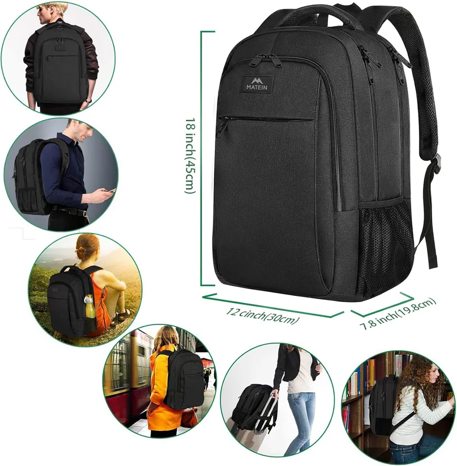 MATEIN Mochila Portatil 15.6 USB