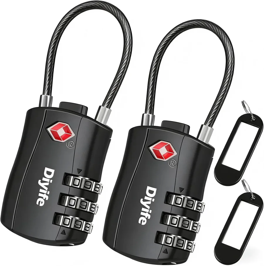 Diyife Candados TSA Equipaje 2 Pack
